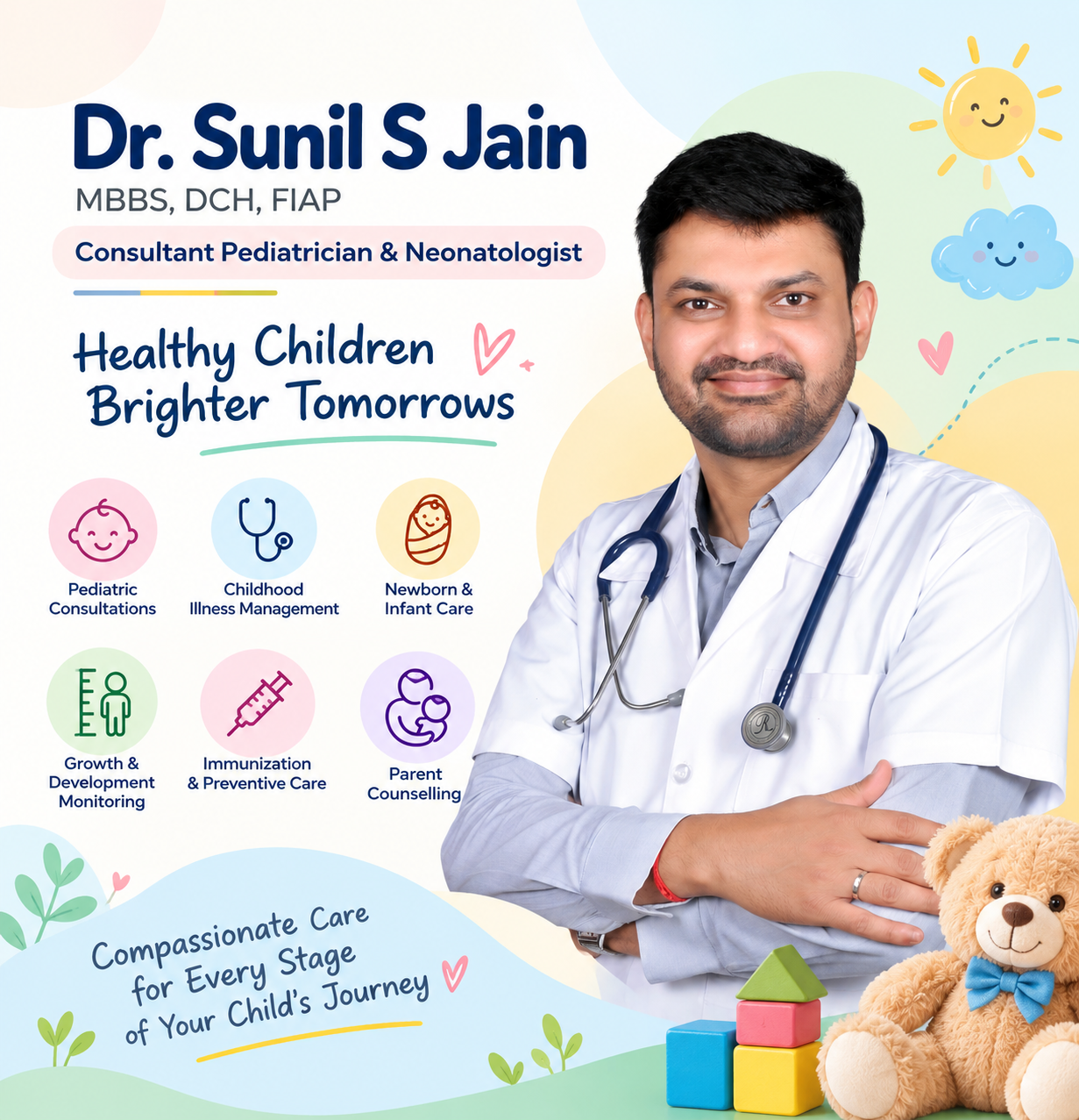 Meet Dr. Sunil S Jain for Child & Newborn Care